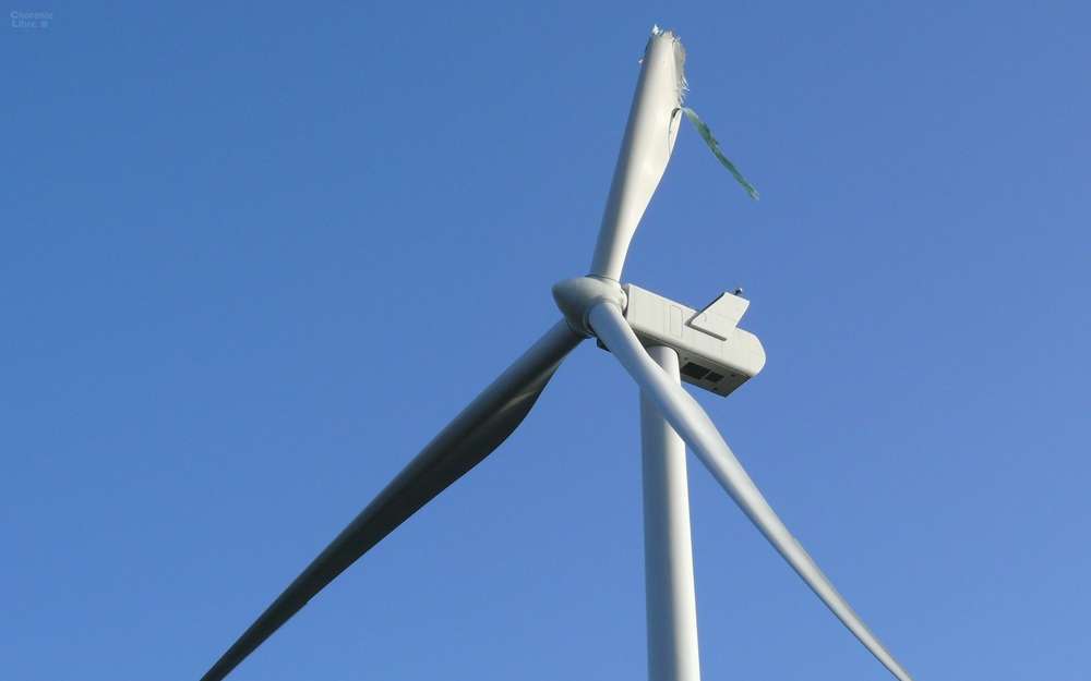 Eolienne cassé